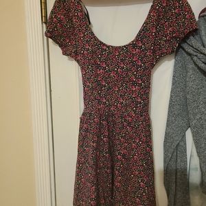 Forever 21 open back floral dress